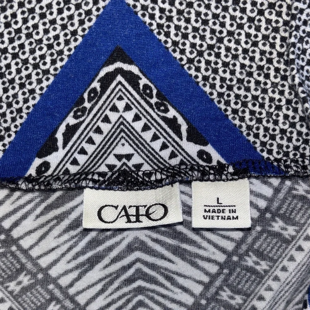 Stretch Long Blue and Black Patterned Women's Skirt